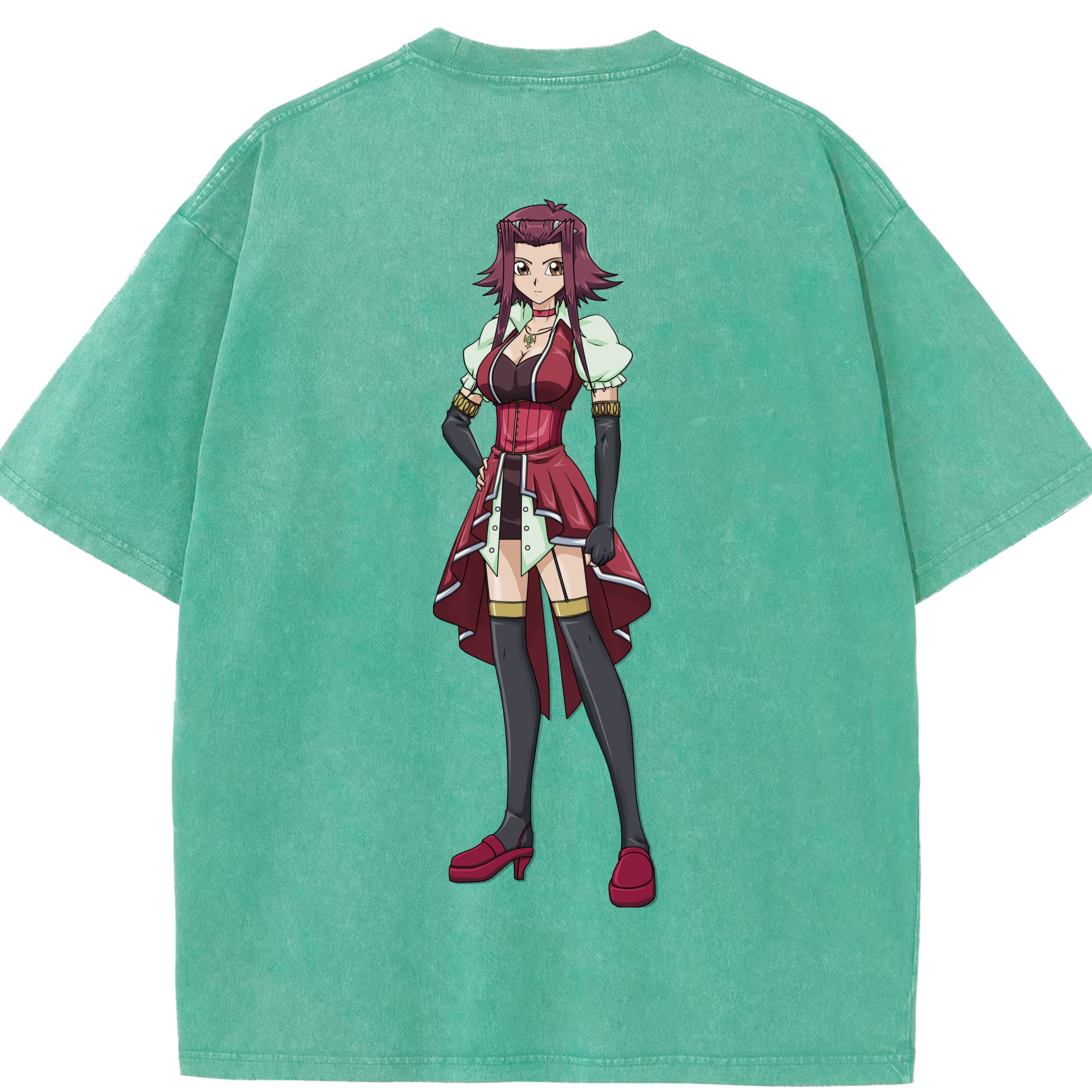 （画像用） 遊☆戯☆王 Yu-Gi-Oh! 綿100% ヴィンテージ風 半袖Tシャツ（背面プリント）